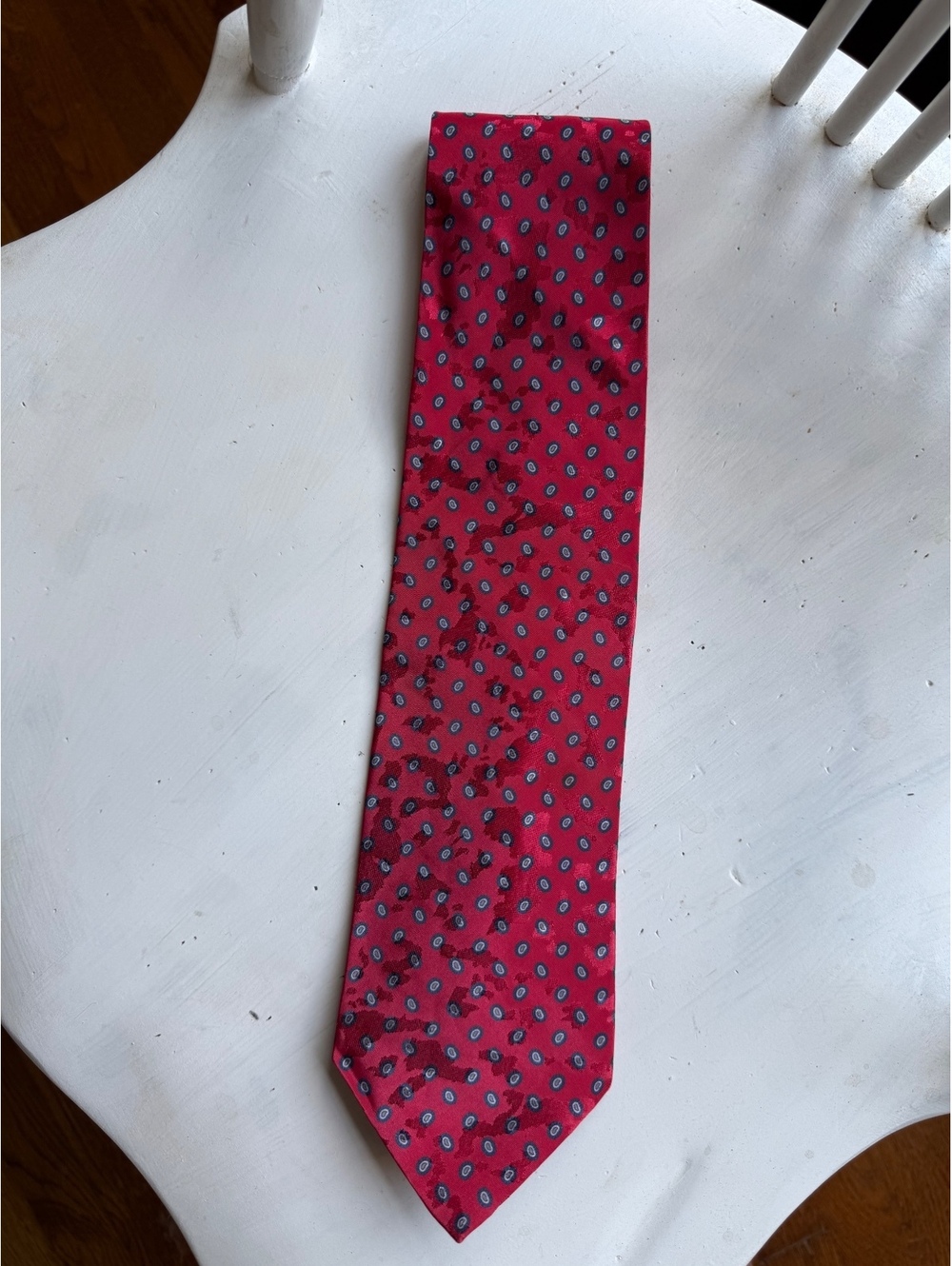 Christian Dior Monsieur Red Polka Dot Tie